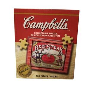 Karmin Campbells Beefsteak Tomato 500 PC Jigsaw Puzzle Vtg AD